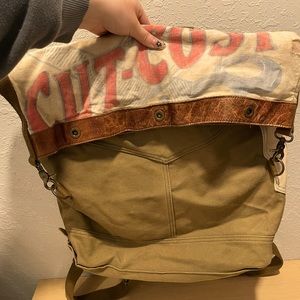 Vintage Feed sack Backpack and Purse